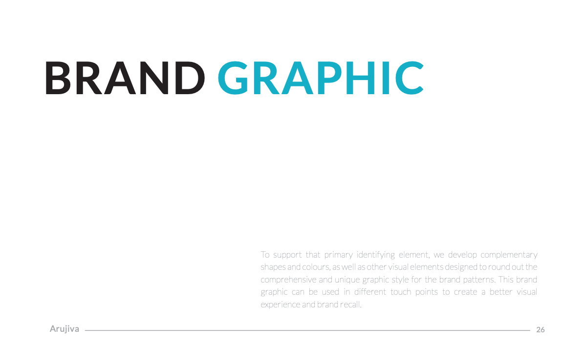 Arujiva brand guide page 26