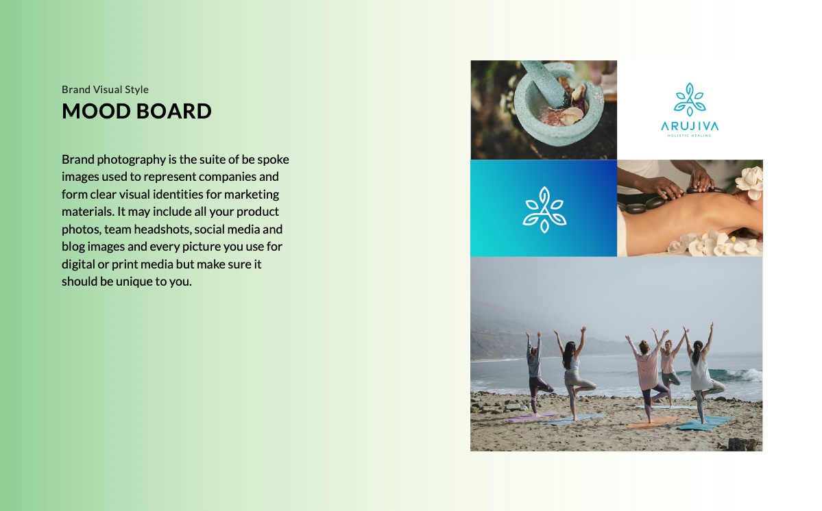 Arujiva brand guide page 30