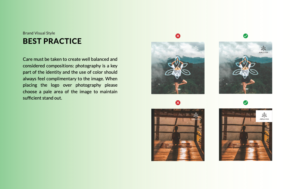 Arujiva brand guide page 31